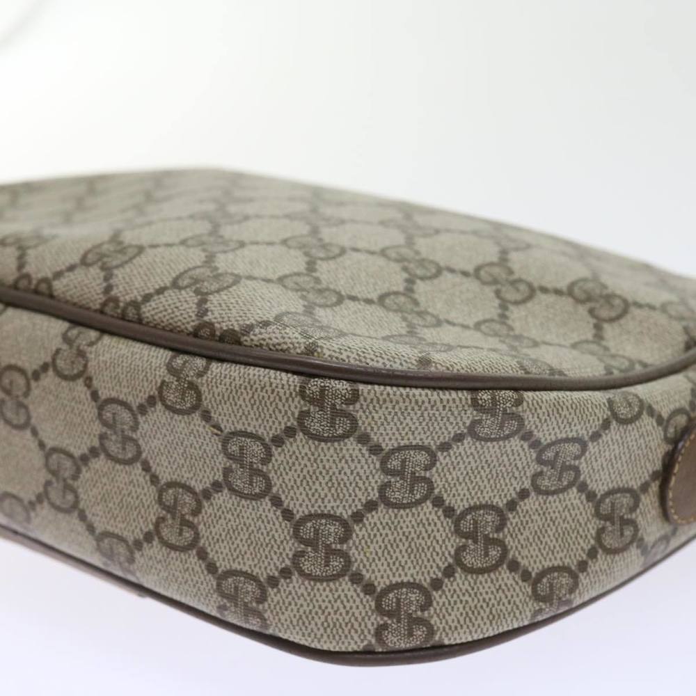 GUCCI GG Supreme Web Sherry Line Clutch Bag Beige Red 89 01 034 Auth bs9231 - Picture 16 of 16